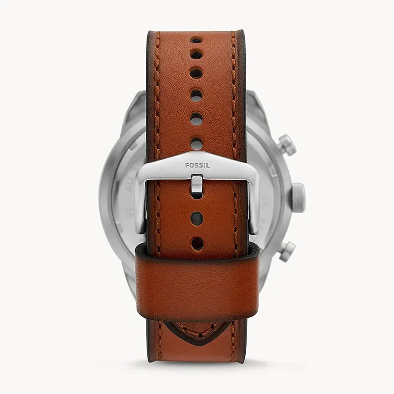 Fossil Grant Chronograph Ice Blue Dial Round Shape Men's Watch- FS5184